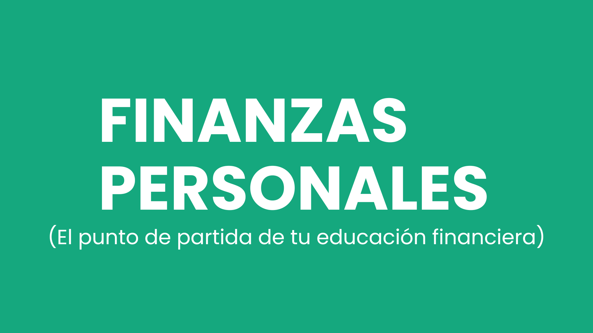 Finanzas Personales