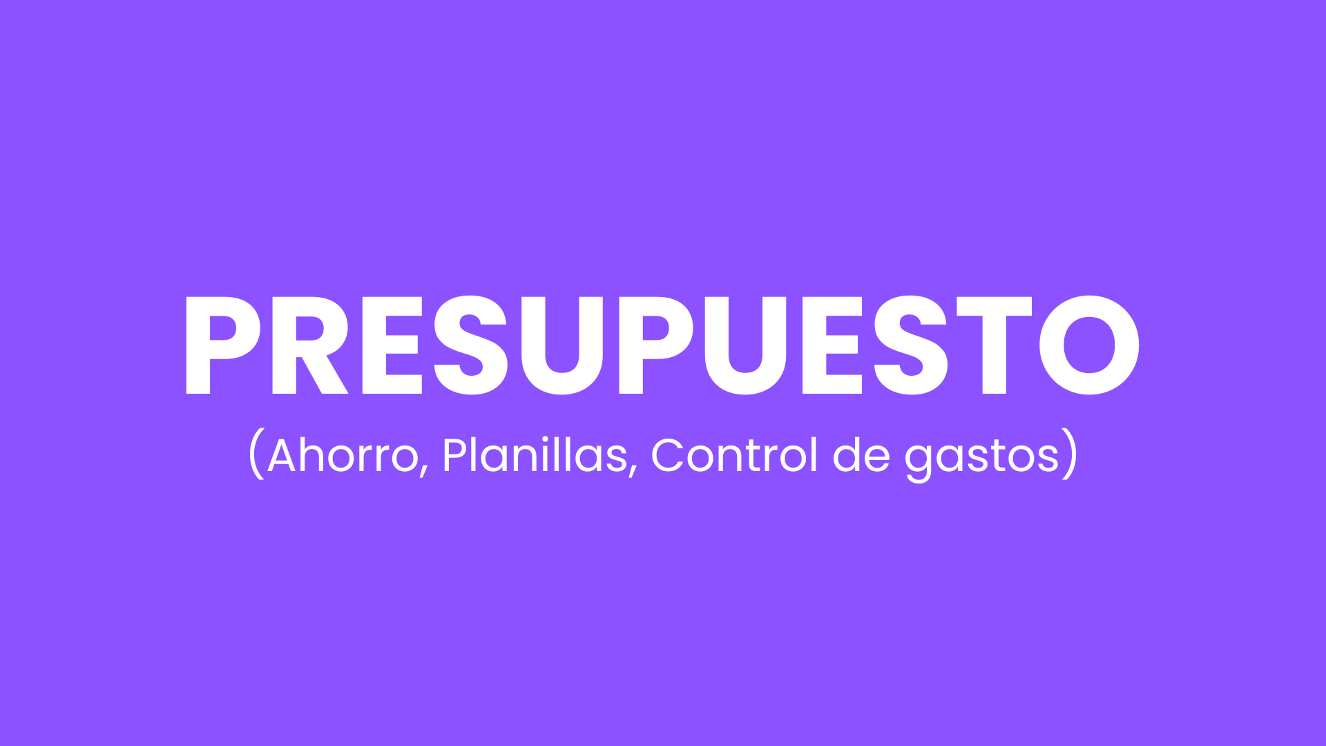 Presupuesto
