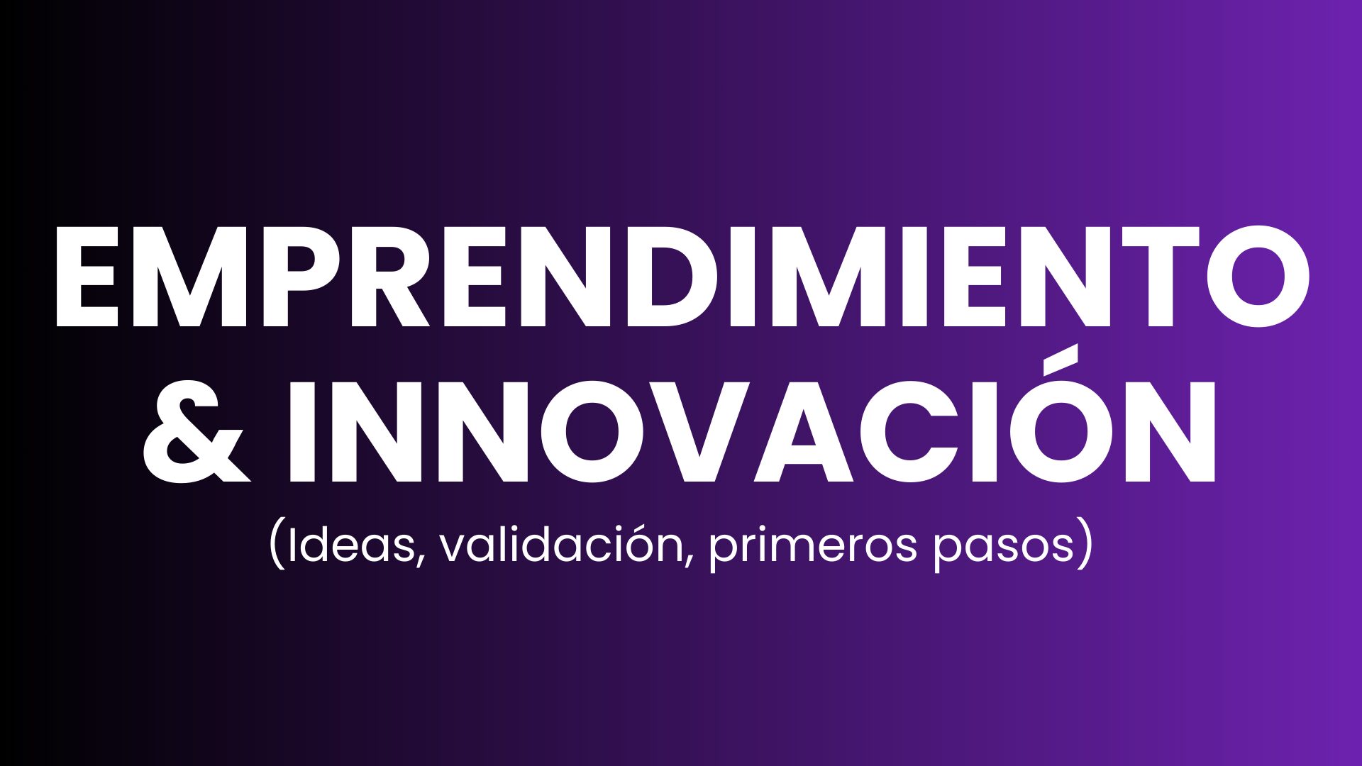 Emprendimiento & Innovación